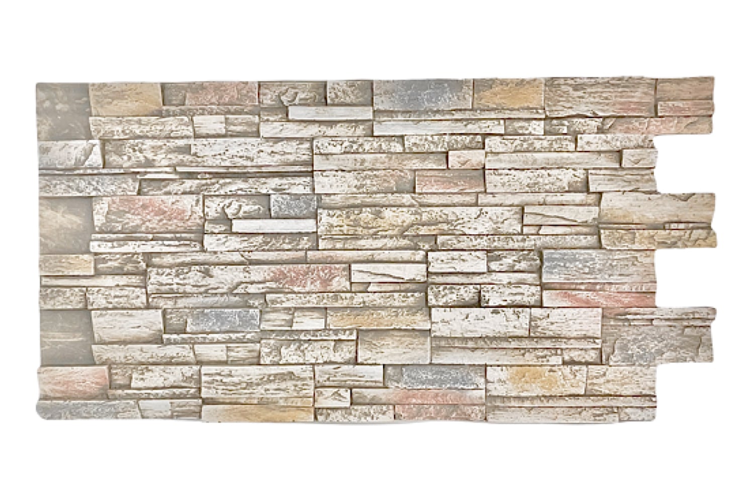 Stacked Stone Dry Stack Select Faux Wall Panels-Interlock