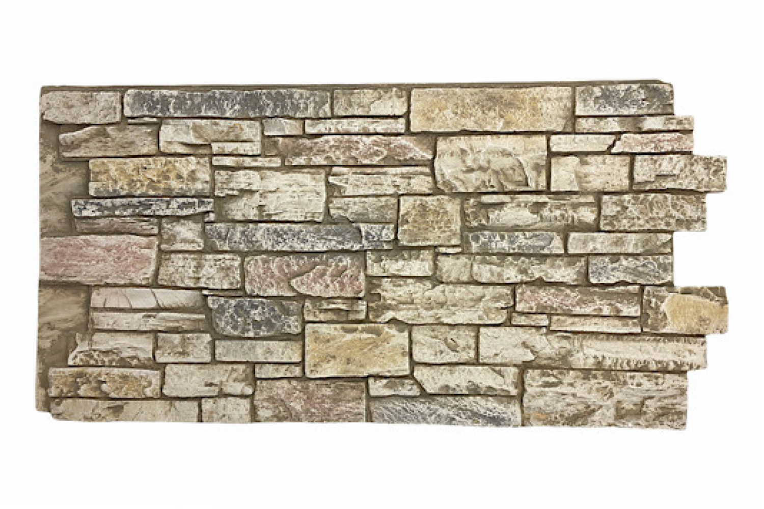 Carolina Stone Faux Wall Panels-Interlock-Cream Frost
