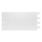 White Faux Tri-State Brick Interlocking Wall Panels