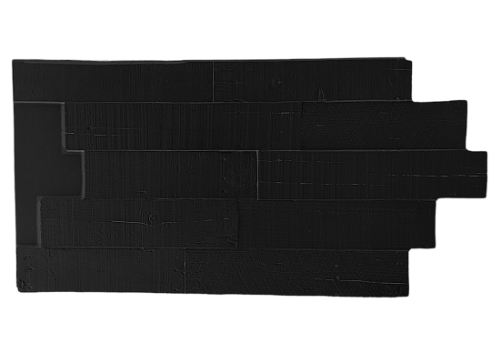 Black Deconstructed Faux Pallet Wood Wall Panels