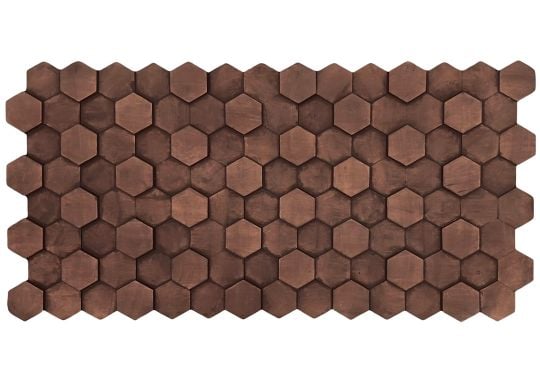 Interlocking Faux Hex Wood Wall Panels