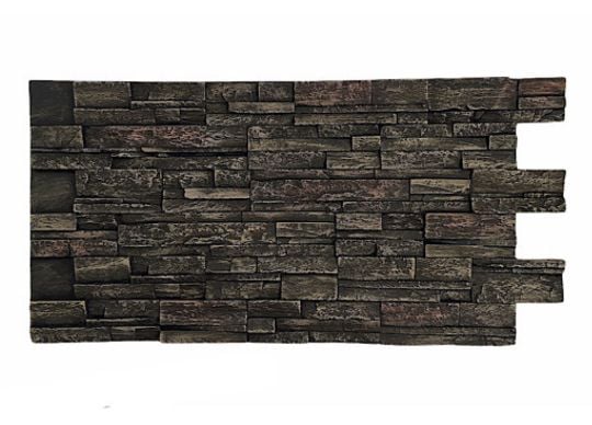 Stacked Stone Dry Stack Select Faux Wall Panels-Interlock