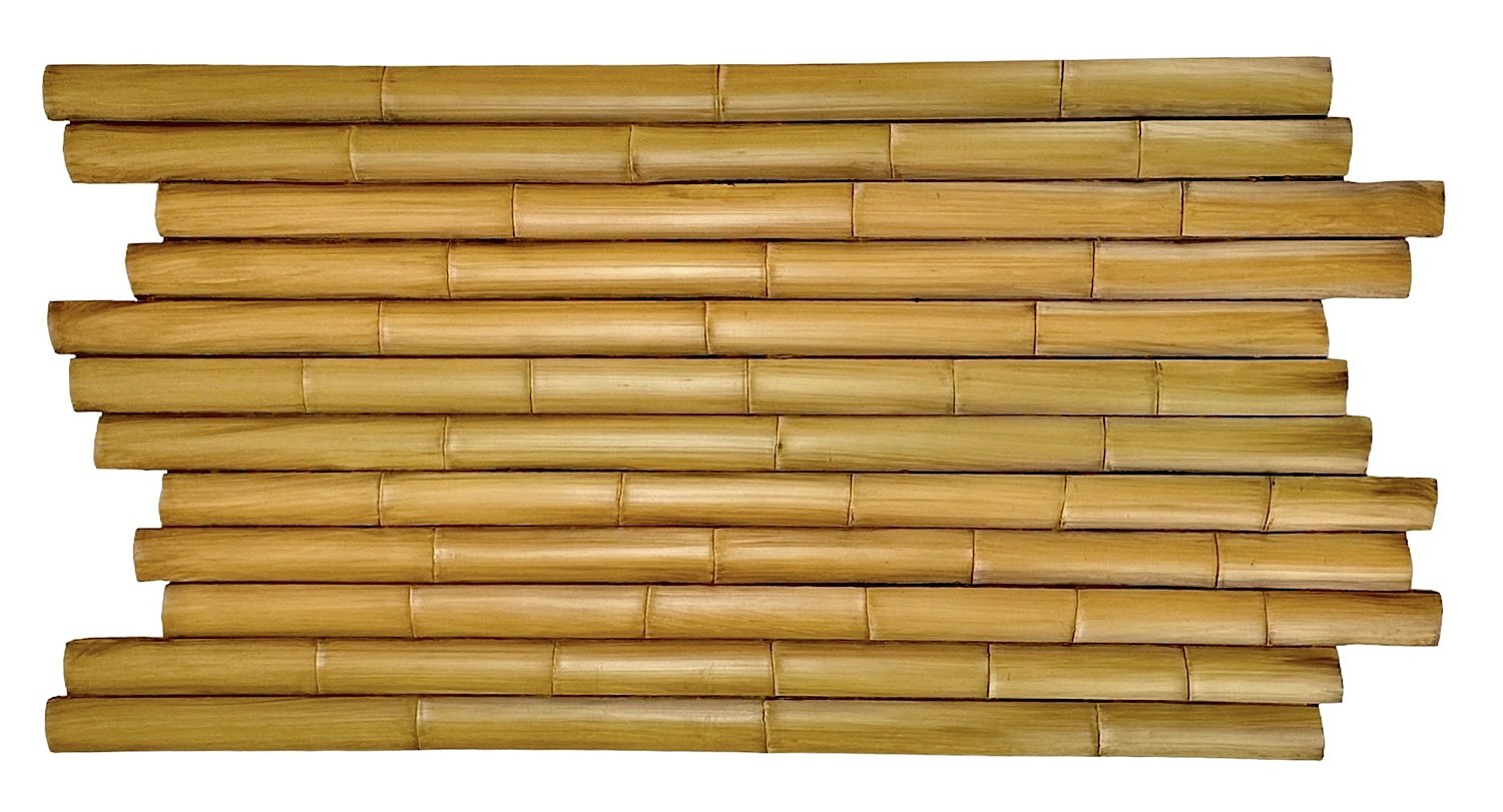 Bamboo Large Faux Wall Panels-Interlock