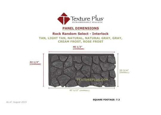 Rock Random Select- Interlock- Primed/Unfinished