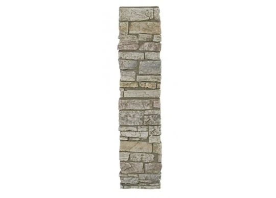Cream Frost Faux Stonewall Column