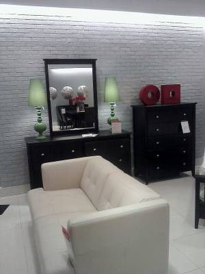 White brick veneers installed in a Macy's store