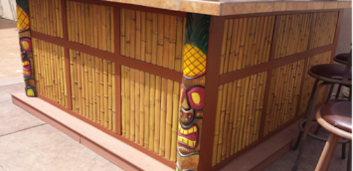 make your own backyard tiki hut texture plus