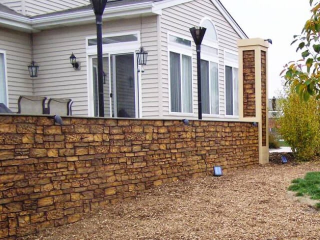 Landscaping Retaining Walls Texture Plus - Stone Veneer Concrete Retaining Wall