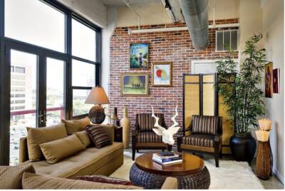 Brick Wall to Contrast Against other Materials and Textures to Bring Character to a Space