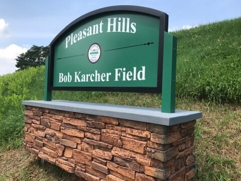 Bob Karcher Field sign